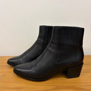 rag & bone Black Leather Ankle Booties